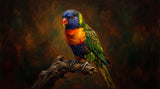 Retrato de pájaro — Óleo clásico