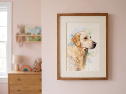 Retrato en habitación infantil