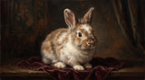 Retrato de conejo — Óleo clásico