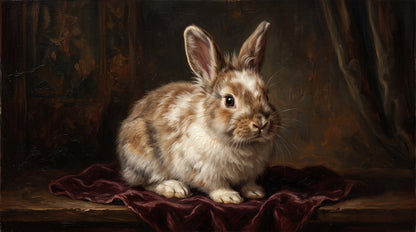 Rabbit Portrait — Classic Oil