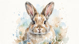 Retrato de conejo — Acuarela